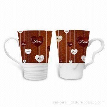 Promotional Mugs, Made of Porcelain, with 13oz Capacity, Suitable for Valentine's Gift